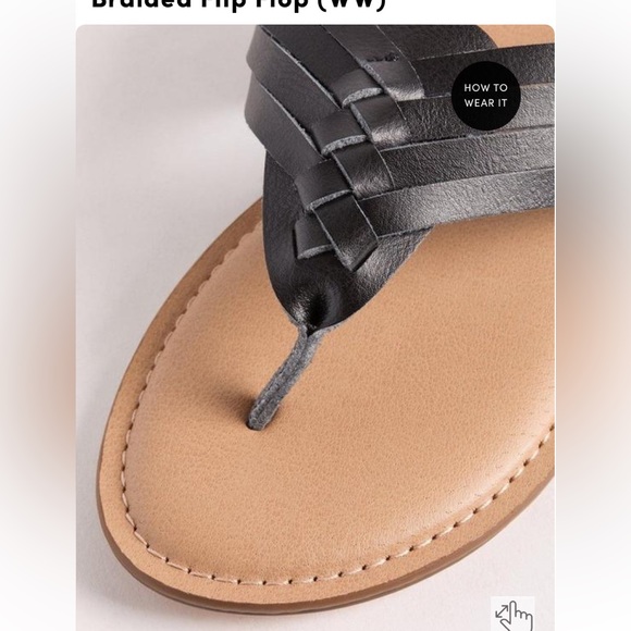 Torrid Braided Flip flops - Picture 3 of 8